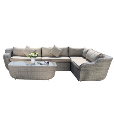 China All Weather Modern Wicker Frame Aluminum Sofa, Garden Sofa For Yard, Living Roon, Patio Hotel for sale