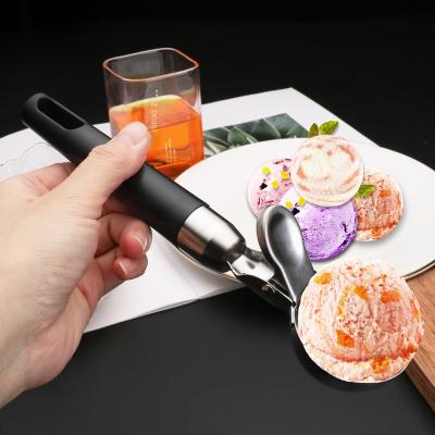 China Viable new 304 stainless steel watermelon fruit ice cream scoop can be squeezed for sale