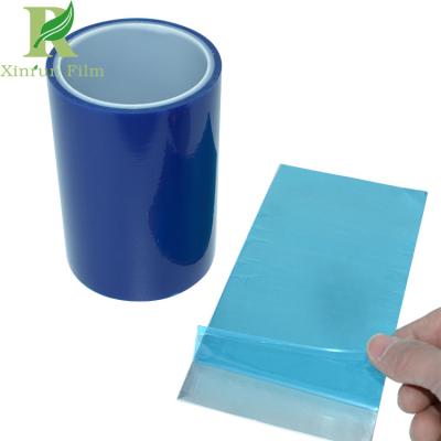 China 0.03-0.2mm Customized Blue Adhesive Film Aluminum for Temporary Protection for sale