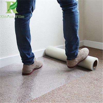 China 0.055-0.2mm Easy Peel Clear Transparent Adhesive Carpet Protective Film for sale