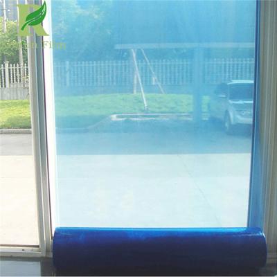 China 0.025-0.2mm Blue Guard Against Damages Self Adhesive Film for Windows Protection for sale