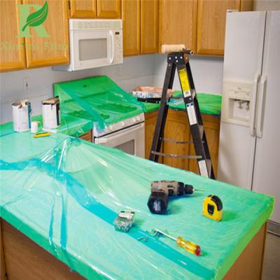 China 0.03-0.2mm Green Direct Factory Adhesive Film for Cupboards Surface Protection for sale