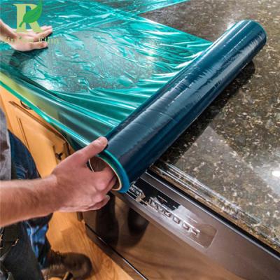 China 0.03-0.2mm Easy Peel Customized Green Protection Countertop Film for sale