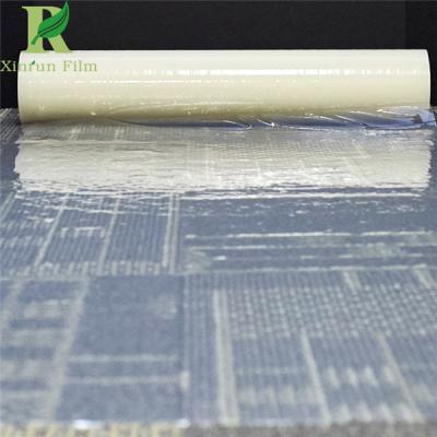 China 0.055-0.2mm Clear Transparent Adhesive Customized Carpet Protector Film Roll for sale