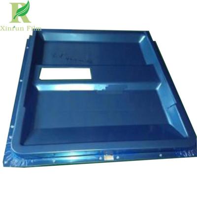 China 0.03-0.22mm Clear Blue PE Stainless Steel Film for Surface Protection for sale