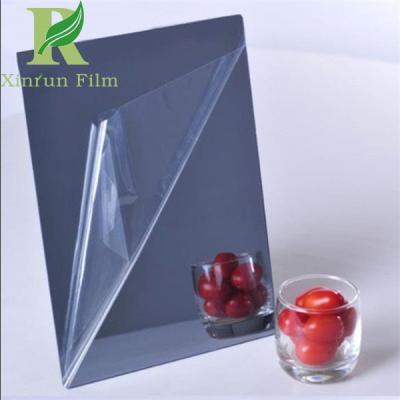 China 0.03-0.15mm Transparent Adhesive Acrylic Mirror Sheet Protective Film for sale