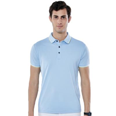 China Polo Shirts Custom Logo 100% Polyester Men's Polo Shirt Wholesale Colorful Men's T-Shirts High Quality QUICK DRY for sale