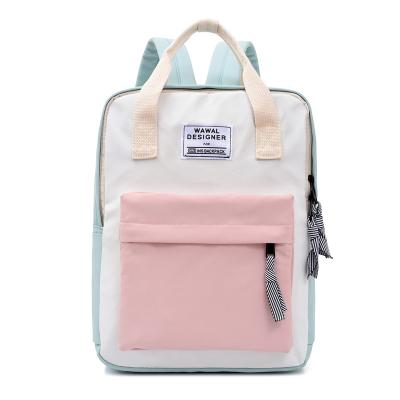 China 2020 Fashion Hot Wholesale Anti-theft Bag Satchel Canvas College Backpack For Girls for sale