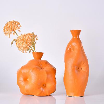 China Modern Creative Abstract Ceramics Vase Unique Living Room Home Decoration Nordic INS Table Ceramic Flower Vase Home Decor for sale