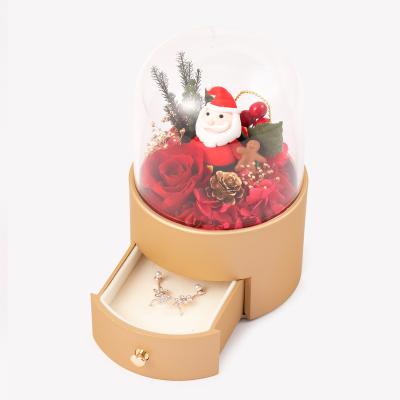 China 2021 Heart Shaped Box Jewelry Organizer Cash Drawer Christmas Plastic Luxury Flower Packaging Box For Jewelies Gift for sale