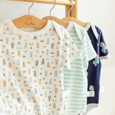 China Professional Wholesale Soft/Breathable/Eco-Friendly ChuchuPuff Custom Clothes Baby Bodysuit Short Sleeve Baby Romper for sale