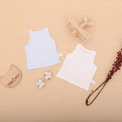 China Antibacterial Children's Antibacterial Children's Vest 2pcs Summer Boys Cotton Underwear Boy's 100% Knitting Pajamas for sale