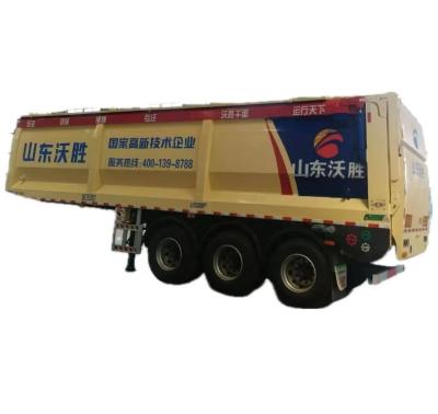 China Truck Trailer with Wosheng Model Intelligent Crawler Belt and Automatic Conveyor Belt for sale