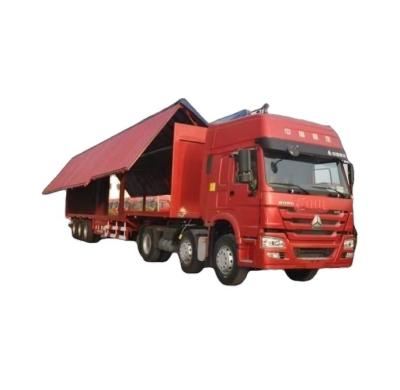 China WS Hydraulic 40-50 Tons Wing Opening Box Van Semi Trailer for Bulk Goods ' Top Choice for sale