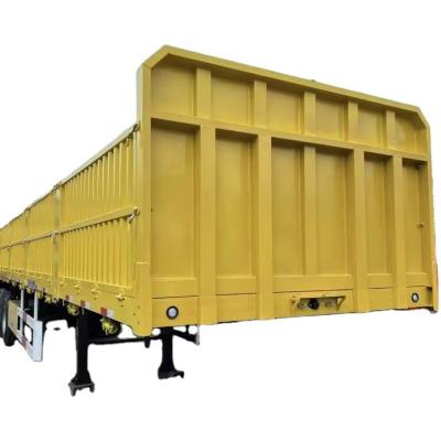 China 12.4m Flat Bed Fence Trailer for Truck Max Payload 50000 kg 3-4 Axles Top Ranking for sale