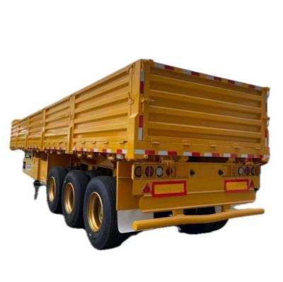 China Truck Trailer 3 Axles 40-100ton Steel Side Wall Semi-Trailer with and Affordable for sale