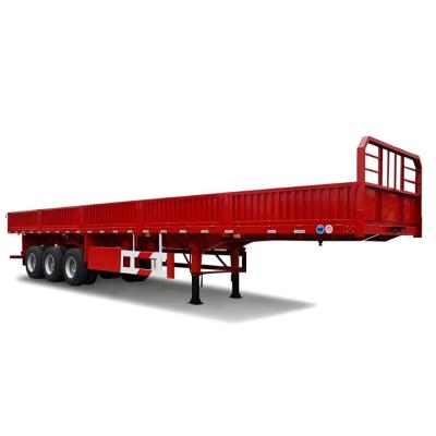 China Mechanical Suspension Semi Trailer Side Wall Truck Trailer with 12.00R22.5 Tires for sale