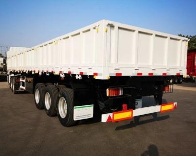 China 40 Tons Fence Type Cargo Truck Tailers Side Wall Semi Trailer with 13/16/20 Ton Axle for sale