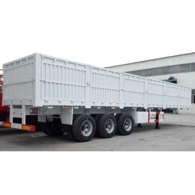 China Steel Material Tri-Axle Semi Trailer for 40 Ton Bulk Transport 12400X2500X3650mm for sale