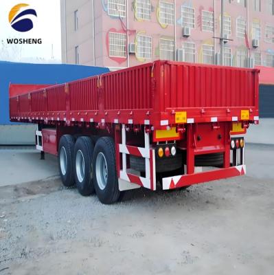 China 30 Tons and 60 Tons Load Capacity Side Wall Semi Trailer for Cargo Transportation for sale