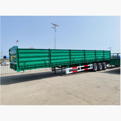 China 12400x2610x1550mm Semi-Trailer 3 Axle 4 Axle Fence Side Plate Truck Semi Trailer for sale