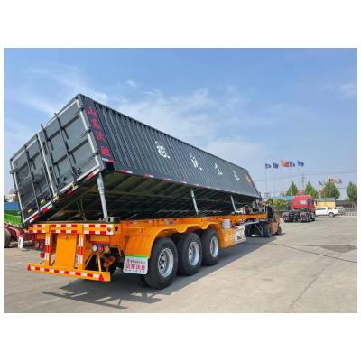 China Truck Trailer Heavy Duty U-Shape End Tipper Dump Semi Tipping Trucks for Bulk Cargo for sale