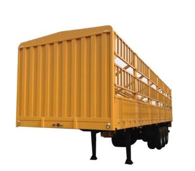 China Truck Trailer Semi-Trailer 3 Axle Fence Semi Trailer for Livestock and Vegetable for sale