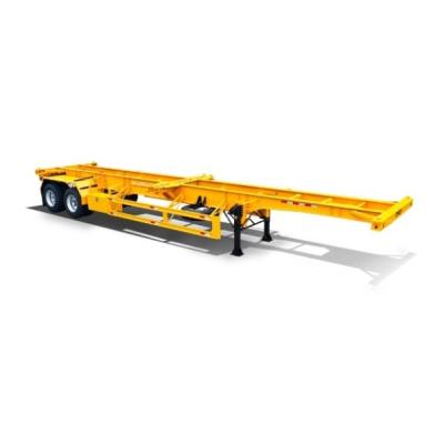 China Mechanical Suspension Skeleton Container Semi Trailer Towing Trailer Skeleton Trailer for sale