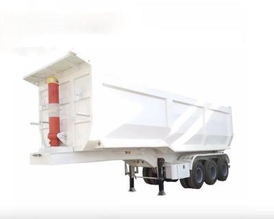 China Truck Trailer Most Popular 3 Axles 40 60 Cubic Rear Trailer Tipper Dump Semi Trailers for sale