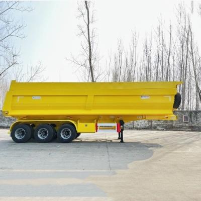 China 30-100 Tons Tipping Dump Truck Semi Trailer Hydraulic 3/4/5/6 Axles Rear Dump Trailer for sale