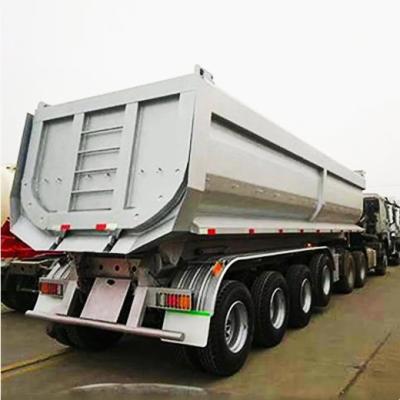 China Wosheng 3 Axles 930*250*345M Semi-Trailer for Ore Transportation 2024 Dump Semi-Trailer for sale