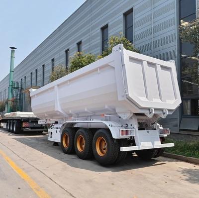 China U-shaped Hydraulic Cylinder 3axle Dump Tipper Rear Dump Semi-trailer with Leaf Spring for sale