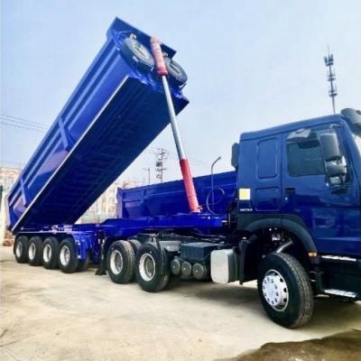 China Wosheng Customized Dump Style Rear Dump Semi Trailer Tipper Tipping Semi Truck Trailers for sale