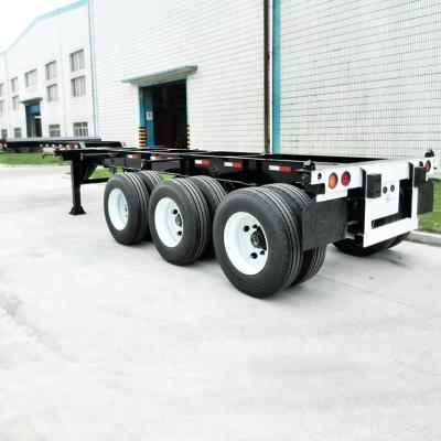 China 3 assen FUWA Skeleton Semi-trailer voor 50 ton maximale nuttige lading Container Chassis Semi-trailer Te koop