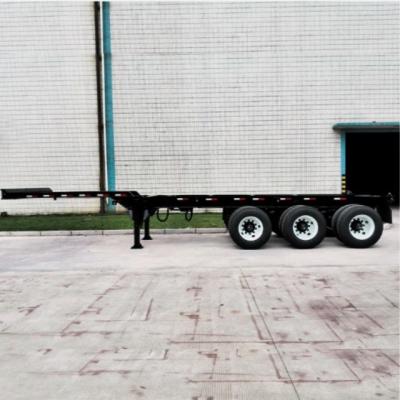 China Q345B Main Beam 3 Axles 50t Skeleton Semi-trailer for 40 45 48 53FT Container Chassis for sale