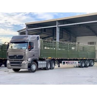 China Goedkope omheining vracht half-trailers met een capaciteit van 50 ton en staal materiaal Te koop