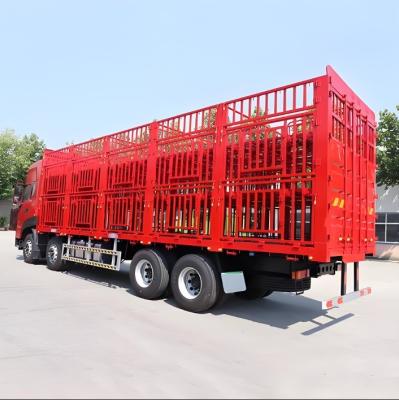 China -Spot Halve aanhangwagens Vee Schapen Paarden Vervoer Hoogsterke lading hek aanhangwagen Te koop