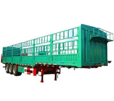 China Semi-trailer 3/4-assen laadvermogen 30-80 ton voor het vervoer van vracht en vee Te koop