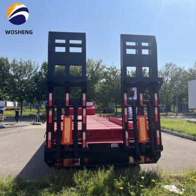 China 30-120tons Truck Semi Trailer for Heavy Duty Equipment  13-18m x 2.5-3m x 3.3m for sale