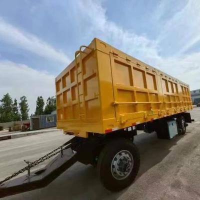 China 500mm Height Q345 Carbon Steel Drawbar Towing Dolly Full Trailer for 40-100 Tons Load for sale