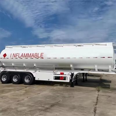 China 45 CBM Fuel Tank Trailer For Transporting Fuel And Water Truck Tanker Trailer by WOSHENG for sale