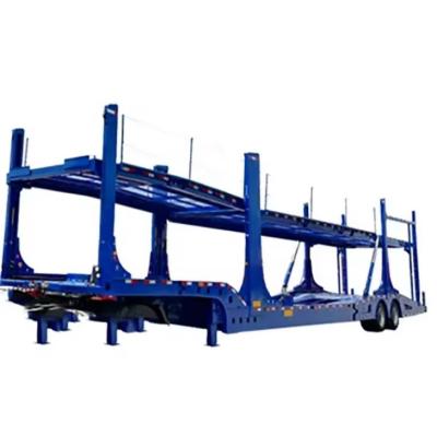 China Truck Trailer Wosheng 2 Axles Car Carrier Trailer Double Deck Car Transport Semi Trailer for sale