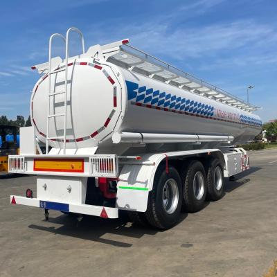 China 20-50cbm Carbon Steel Type Tank Trailer Aluminium Alloy Tanker Semi Trailer Directly for sale