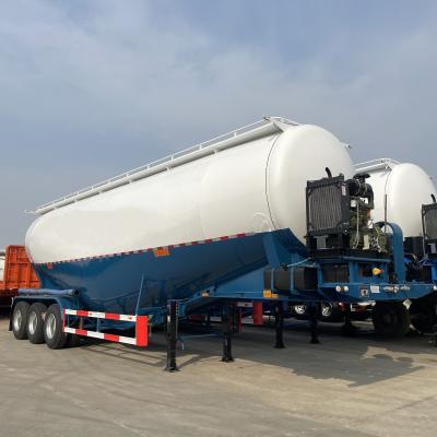 China 60 ton maximaal nuttig vrachtwagen aanhangwagen bulk cement silo tankwagen half aanhangwagens voor product Te koop