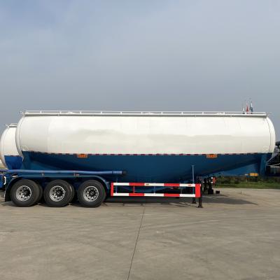 China WOSHENG 50 Tonnen Bulk Truck Stahllager Silo Trockenpulver Zement Bulker Tankwagen Anhänger zu verkaufen