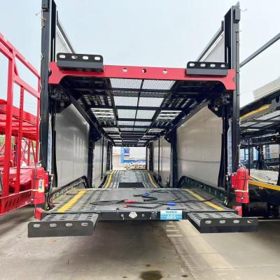 China Nieuwe auto's Transportvoertuig Semi-trailer Auto Transportvoertuig Trailer Tare gewicht kg 9800 Te koop