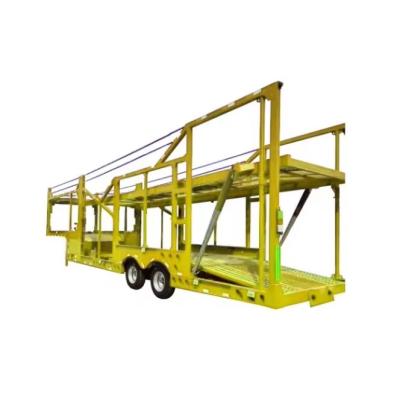 China Max Payload 40 ton 2 Axles Double Decks 8car/6car Capacity Car SUV Transporting Trailer for sale