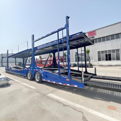 China Q345/T700L 6/8/10 Seats Car and Vehicle Transport Car Carrier Truck Semi Trailer for sale