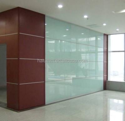 China Commercial Furniture Double MDF Faced Office Partition Screen Wall Lamented Sound Proofing System for sale