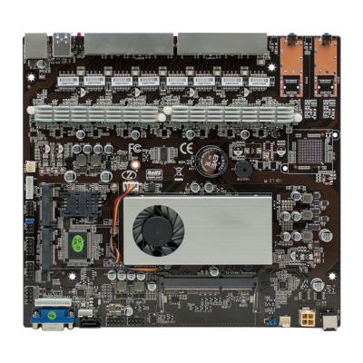 China 1-3 working days intel skylake 3855U 8 industrial ethernet lan ports firewall pfsense router motherboard for sale